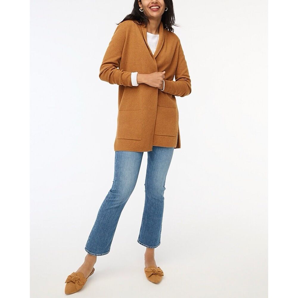 J. Crew Women's Cardigan in Camel Brown